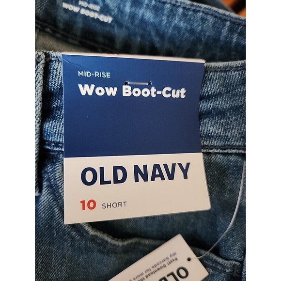 Old Navy WOW Bootcut Jeans Womens 10 Short Blue Medium Wash Stretch NEW - Picture 9 of 10